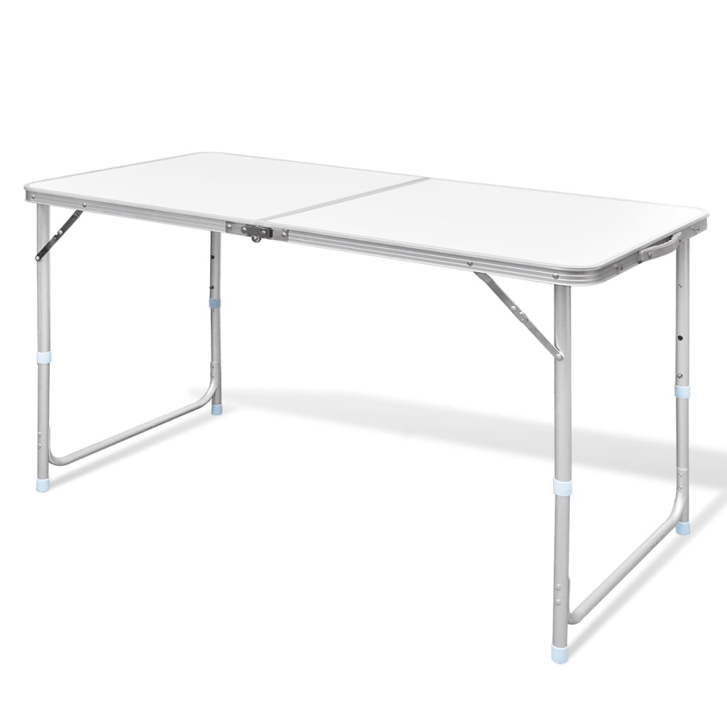 Vetonek Mesa de camping plegable ajustable 120x60 cm