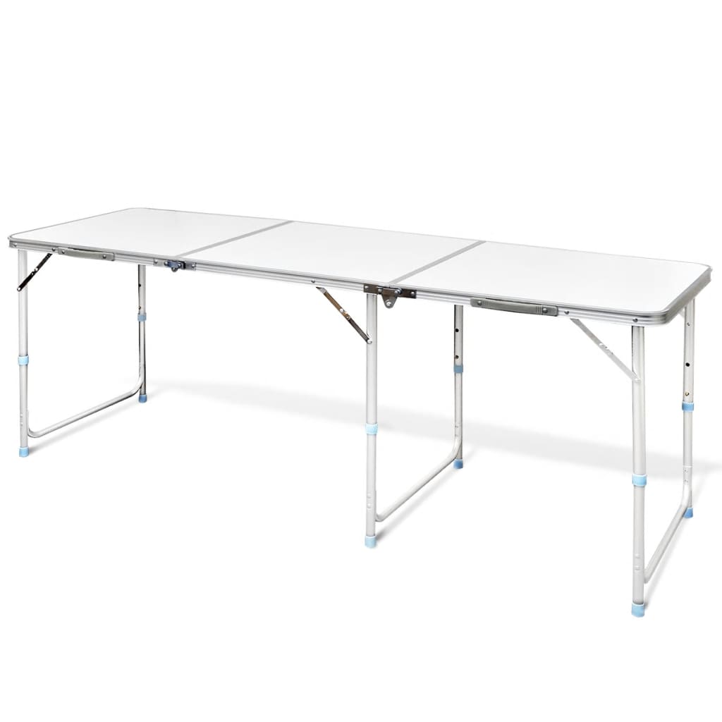 Mesita plegable de aluminio camping 180 x 60 cm