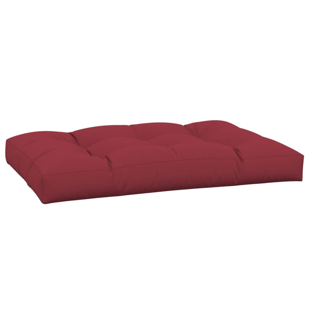 Cojín para muebles de palets tela rojo tinto 120x80x12 cm vidaXL