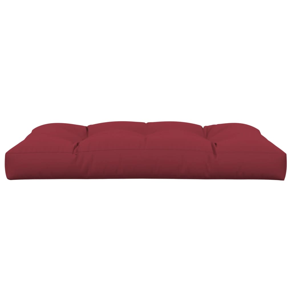 Cojín para muebles de palets tela rojo tinto 120x80x12 cm vidaXL