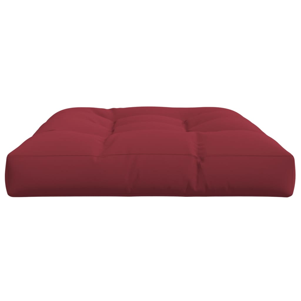 Cojín para muebles de palets tela rojo tinto 120x80x12 cm vidaXL