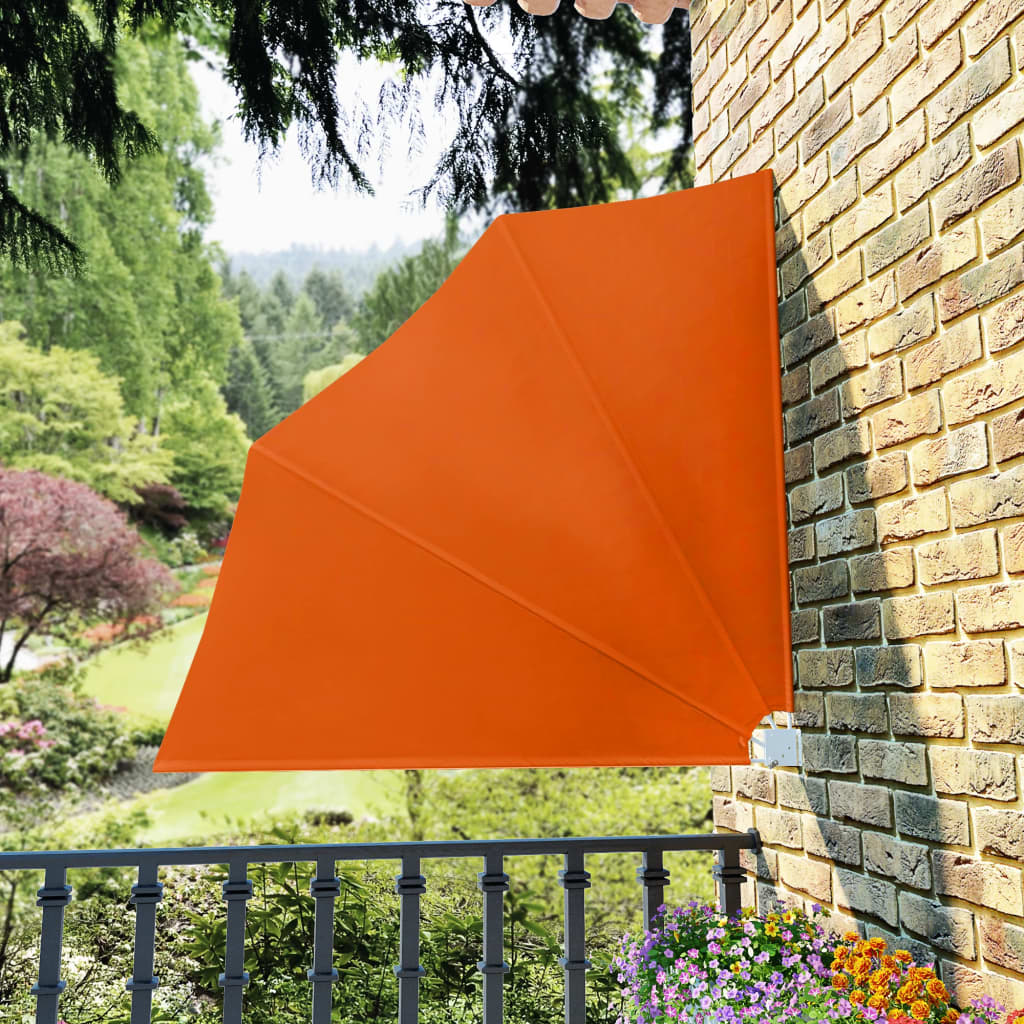 Toldo lateral plegable de balcón color terracota 140x140 cm V2798 Vetonek