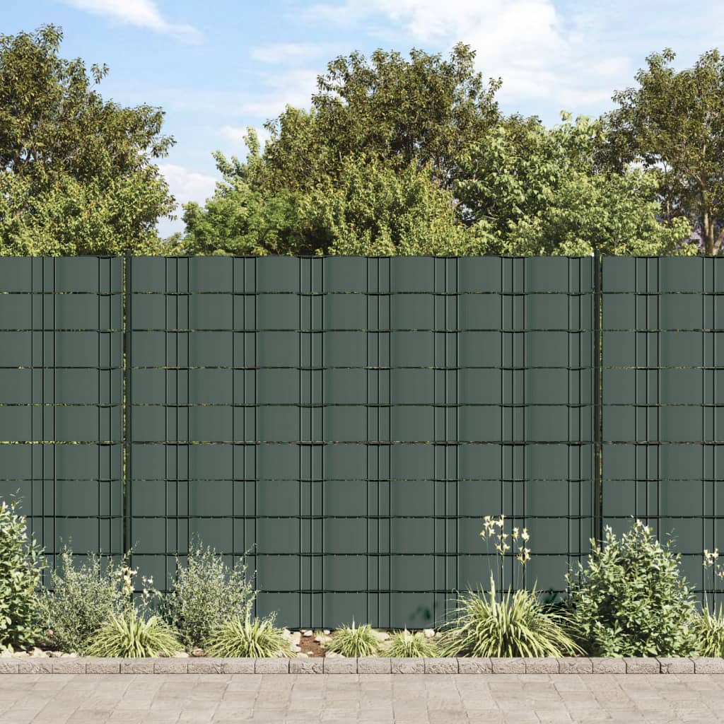 Vetonek Panel de valla de PVC verde 70x0,19 m 