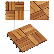 Acacia porch tiles 10 pieces 30x30 cm v5782 - Vetonek