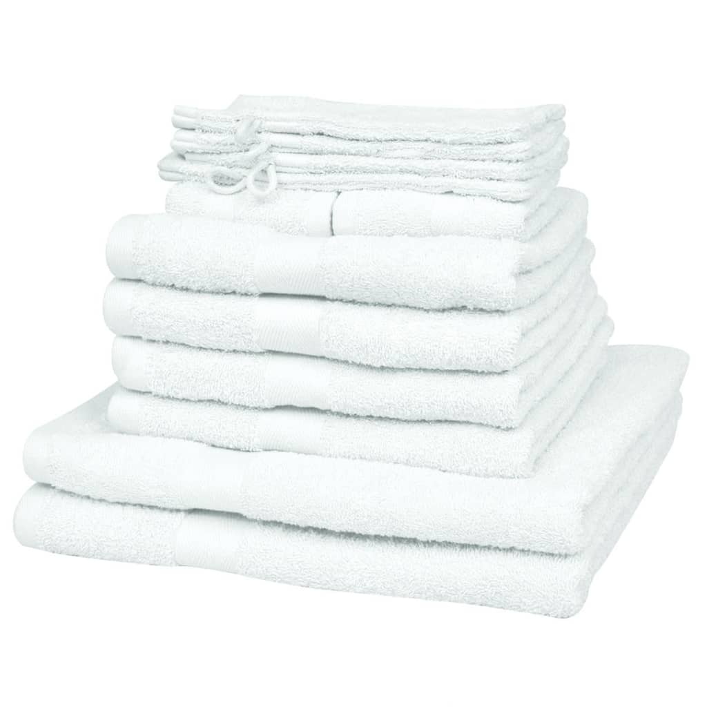 Vetonek Towel set 12 pieces cotton 500 gsm white
