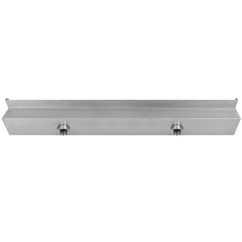 Fuente cascada rectangular LED piscina acero inoxidable 90 cm vidaXL