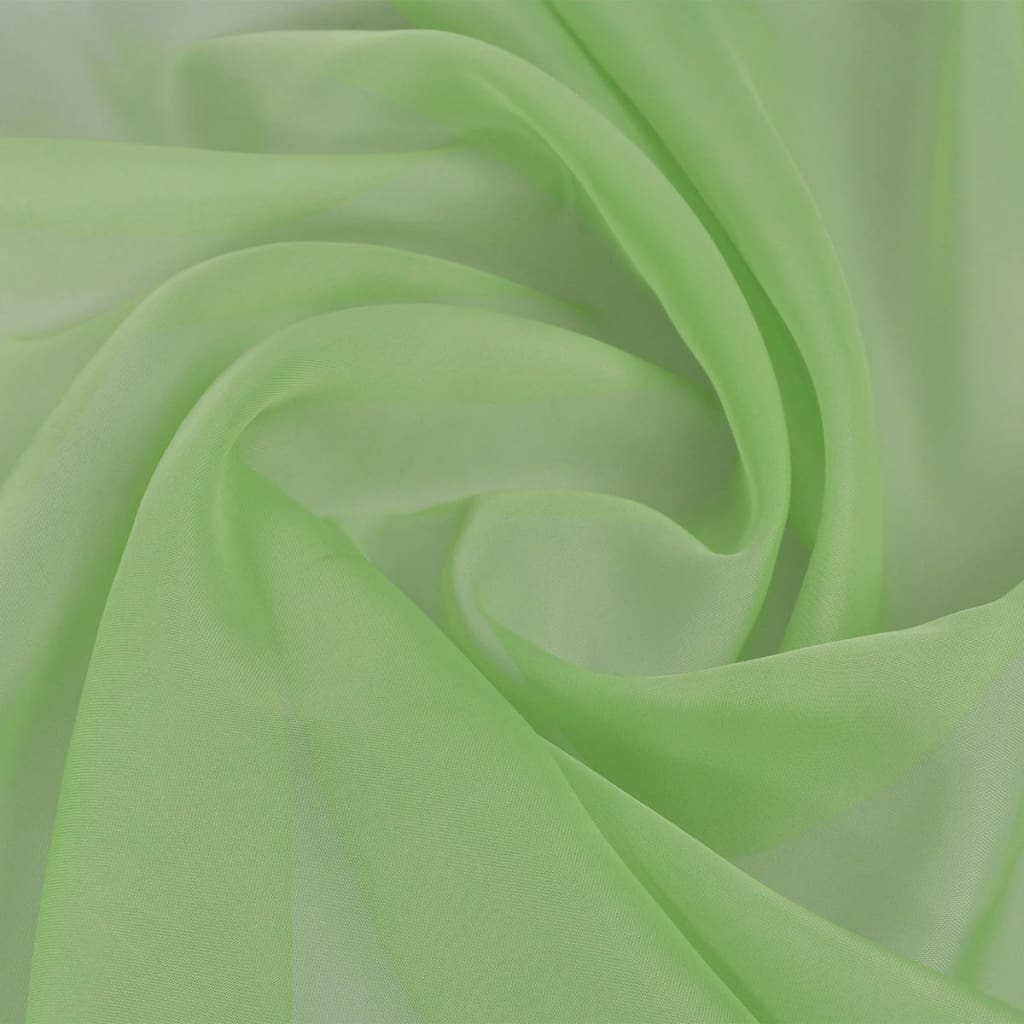 Tessuto verde Voile, 1,45 x 20 m