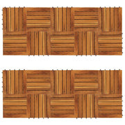 Terrace tile vertical pattern 20 pcs acacia wood 30x30cm v7563 Vetonek