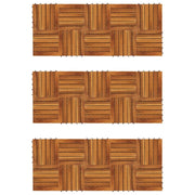 Porch tiles vertical pattern 30 pieces acacia 30x30 cm v7570 Vetonek