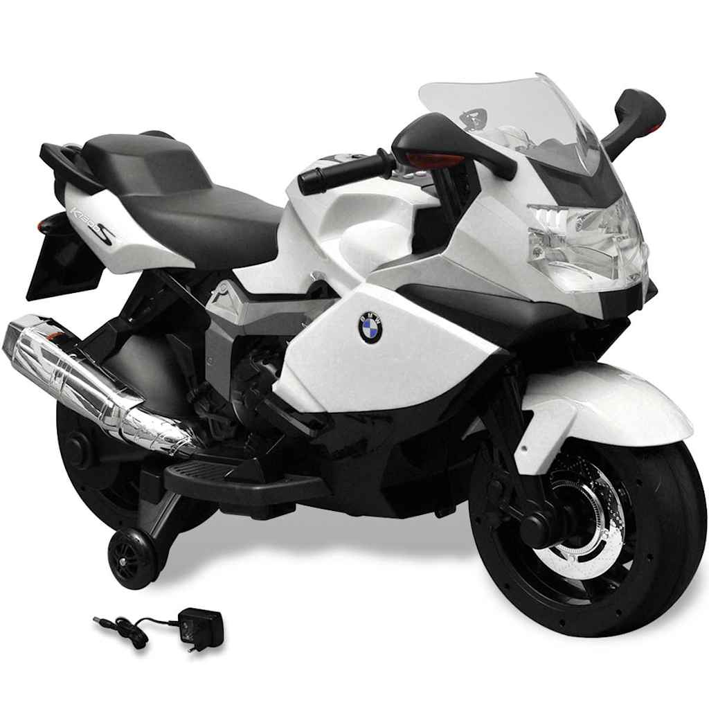 Moto eléctrica de juguete color blanca, modelo BMW 283 6 V