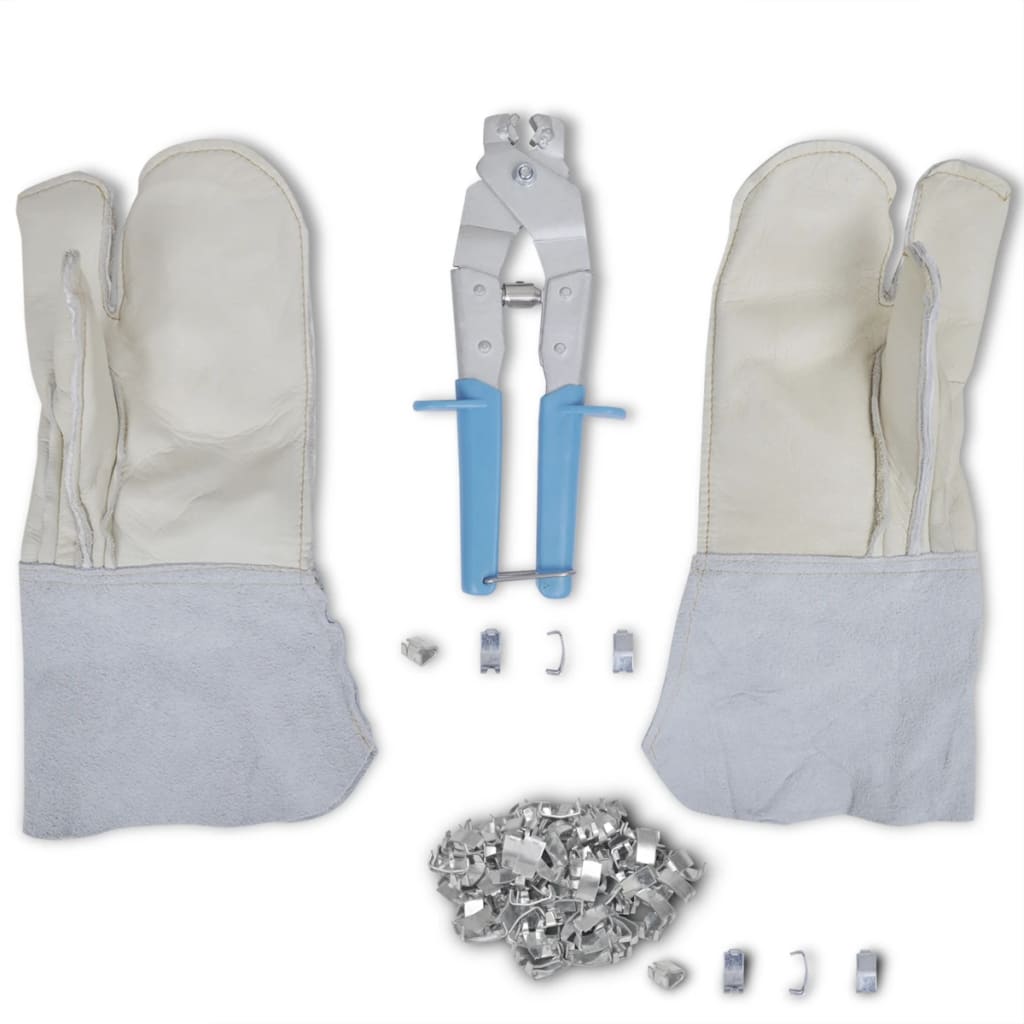 Vetonek Set de accesorios para concertina aplicador guantes y 200 clips