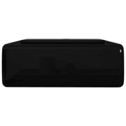 Lavabo de cerámica con agujero para grifo/desagüe cuadrado negro v2115 - Vetonek