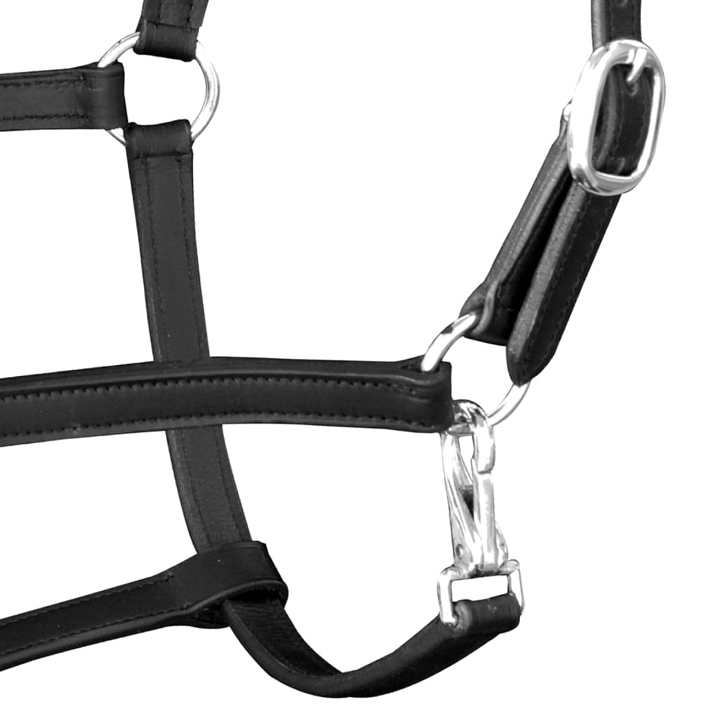 Testa Ronzal/Black Leather Ajustable Horse (Standard)