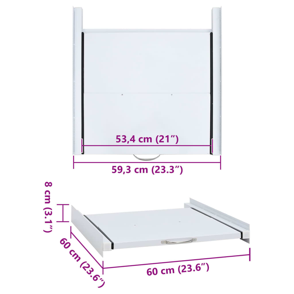 Stacking Kit for waste with removable shelf