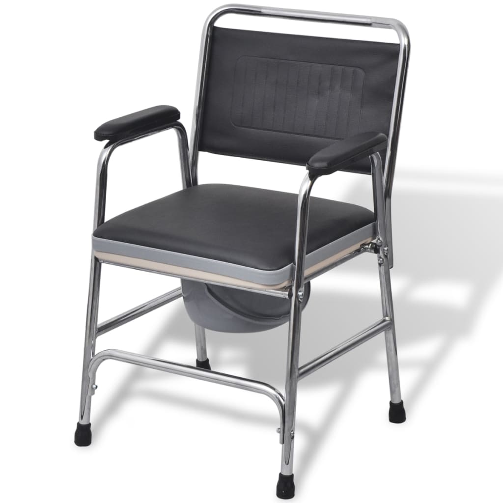 Vetonek Silla con inodoro WC acero negra