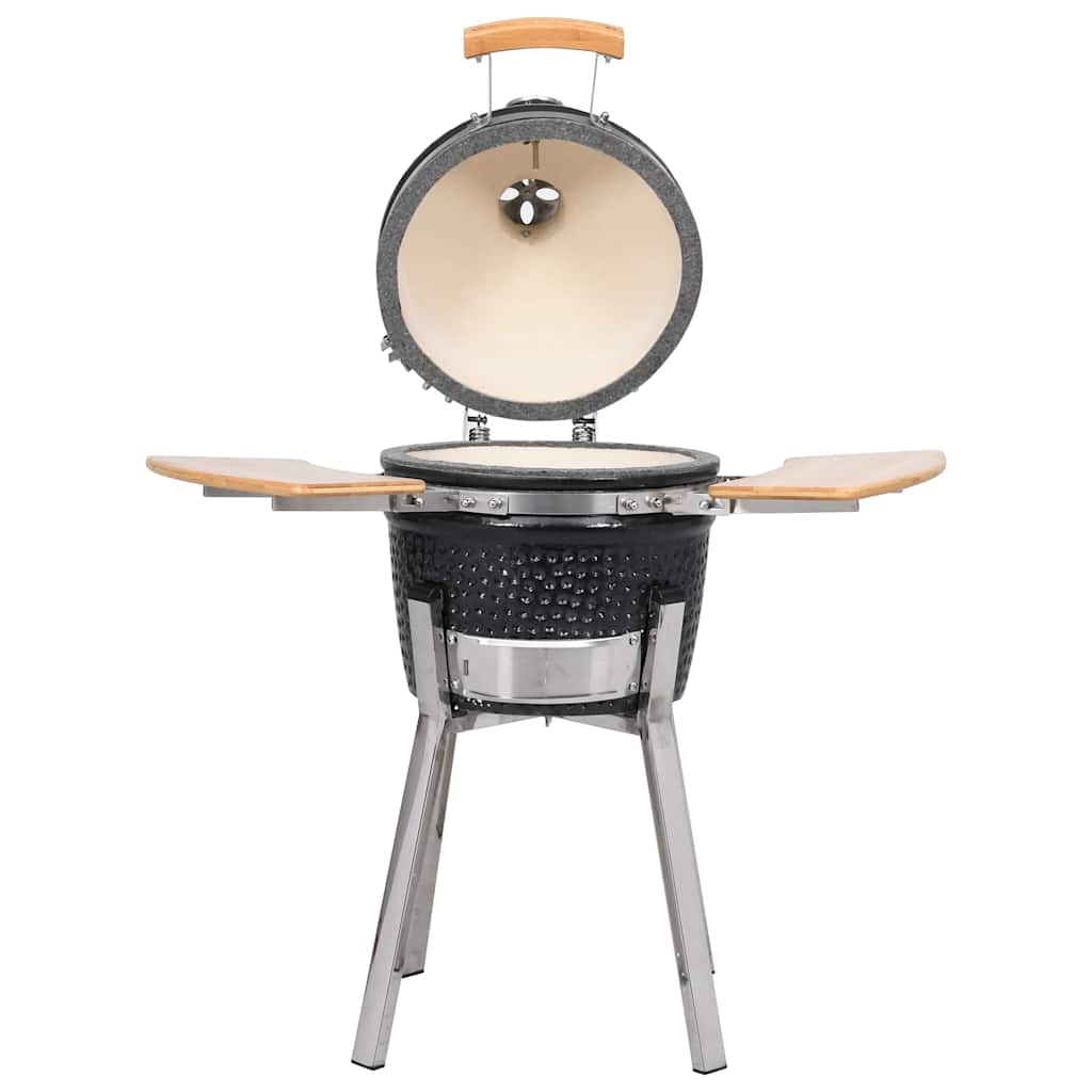 Kamado barbacoa parrilla y ahumador cerámico 81 cm v7356 Vetonek