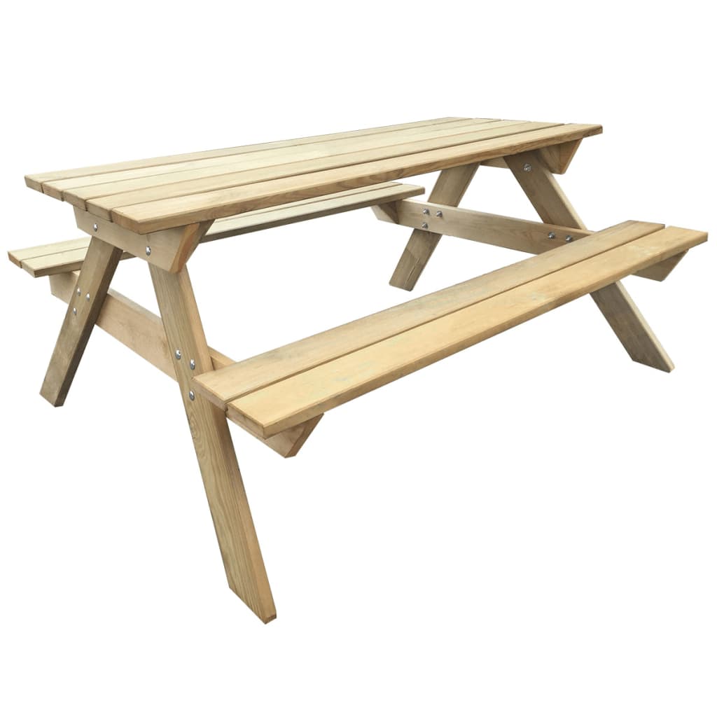 Vetonek Mesa de picnic de madera de pino 150x135x71,5 cm