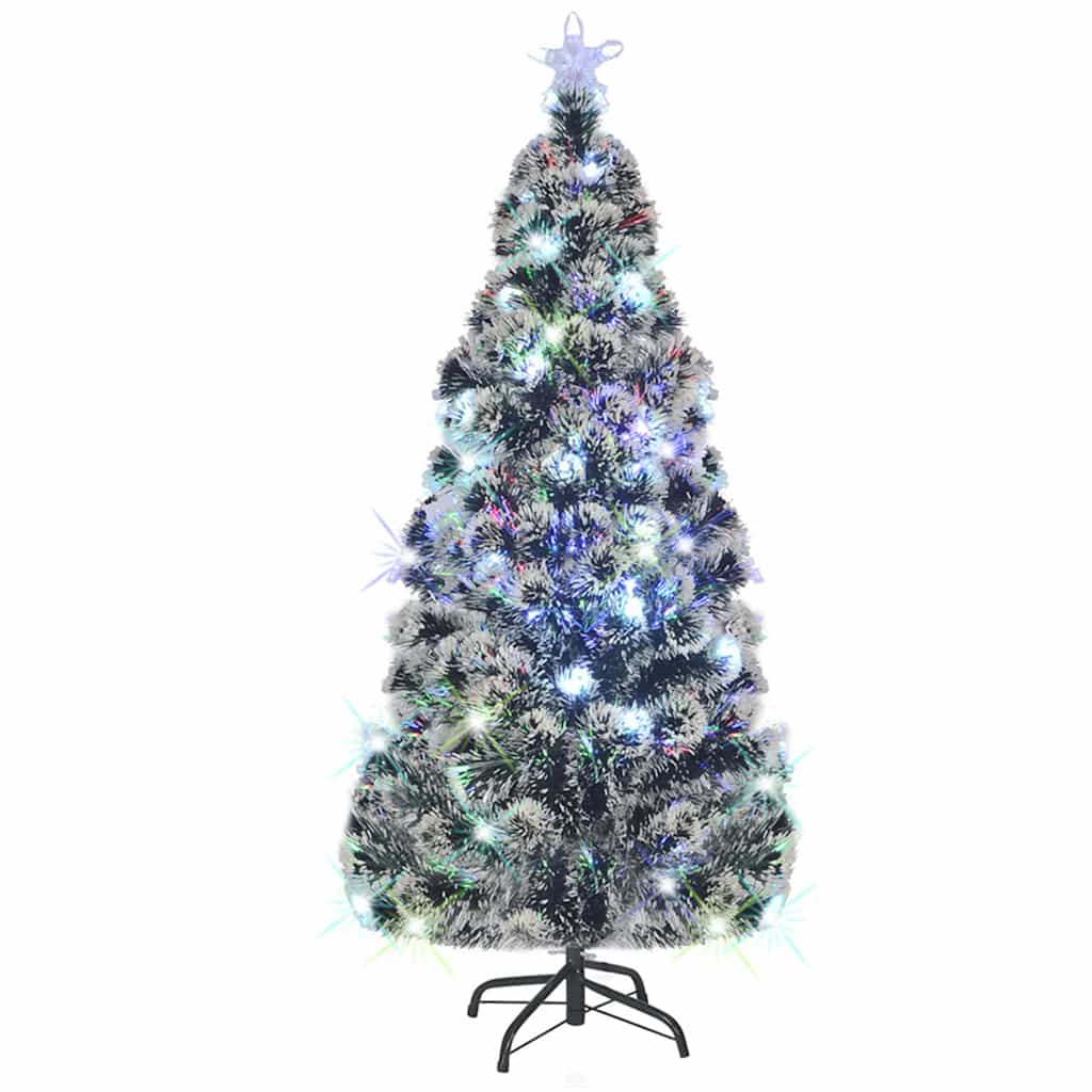 Árbol de navidad artificial con soporte/led fibra óptica 150 cm v8766 Vetonek