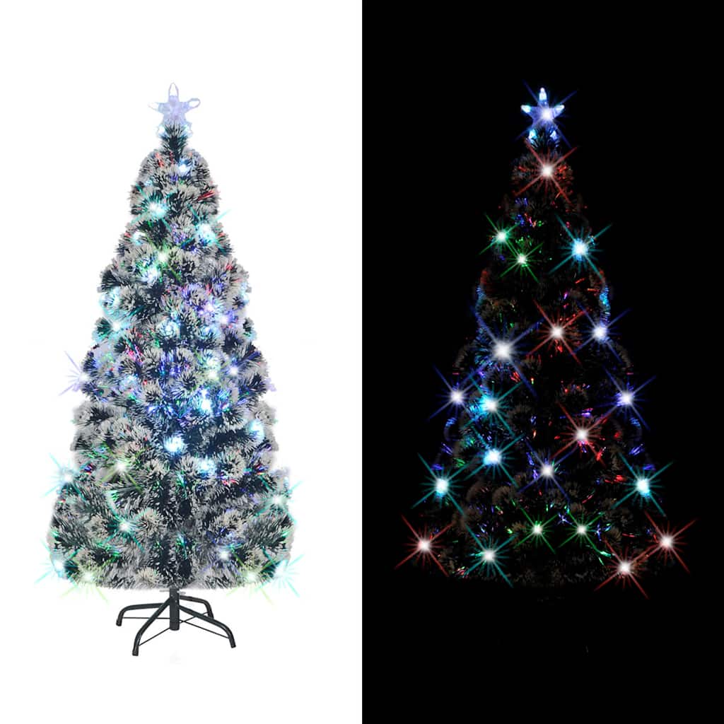 Árbol de navidad artificial con soporte/led fibra óptica 150 cm v8766 Vetonek