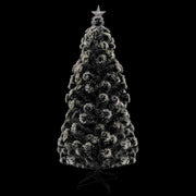 Árbol de navidad artificial con soporte/led fibra óptica 150 cm v8766 - Vetonek
