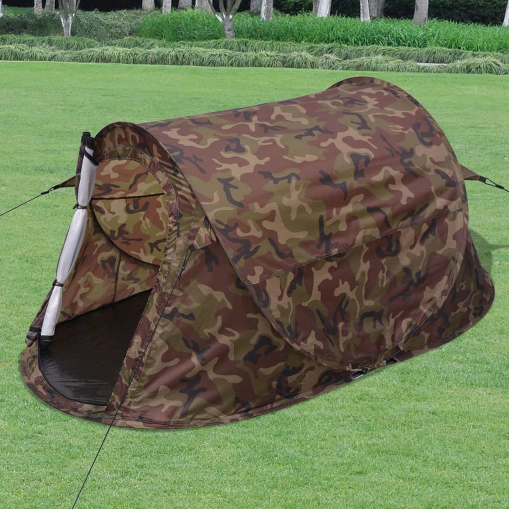 Tenda pop-up para 2 pessoas de camuflagem