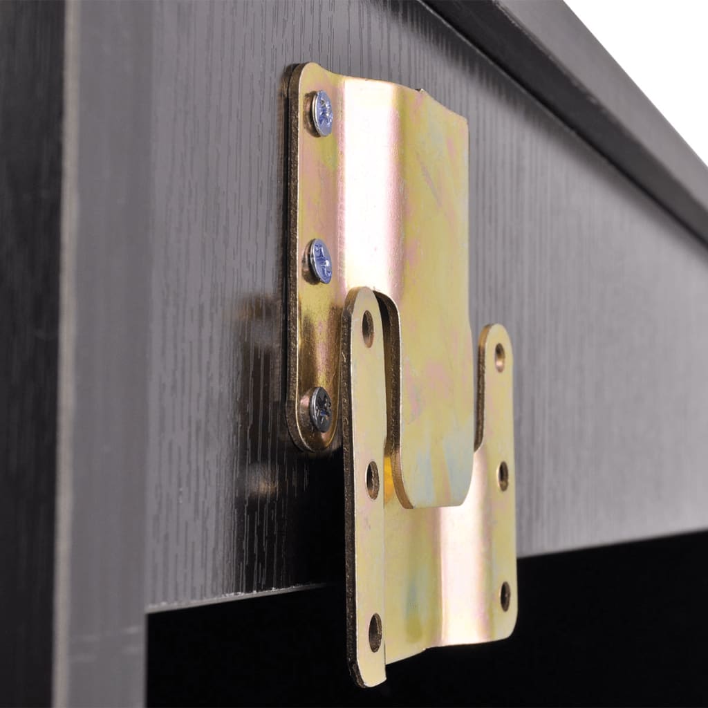 Conjunto de muebles de baño y lavabo 8 piezas negro - Vetonek