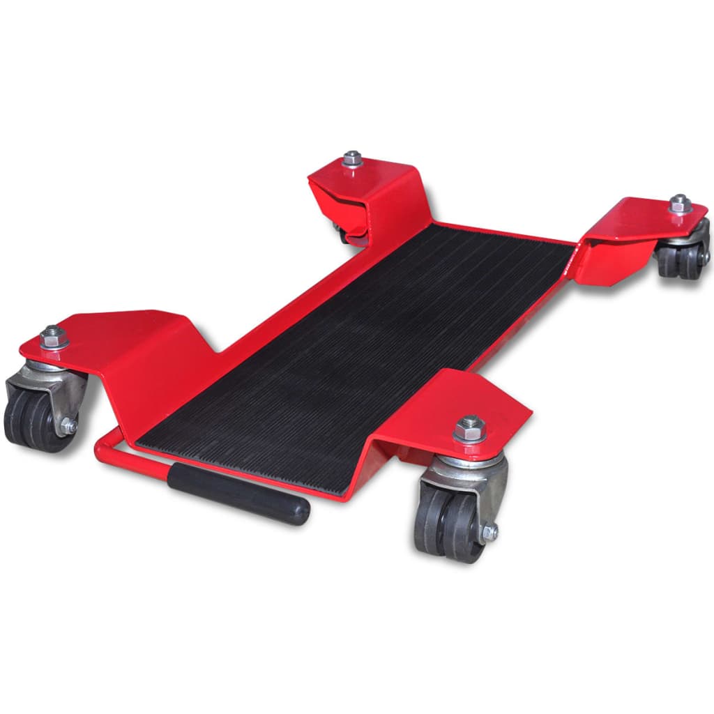 Vetonek Plataforma rodante dolly para motocicletas roja