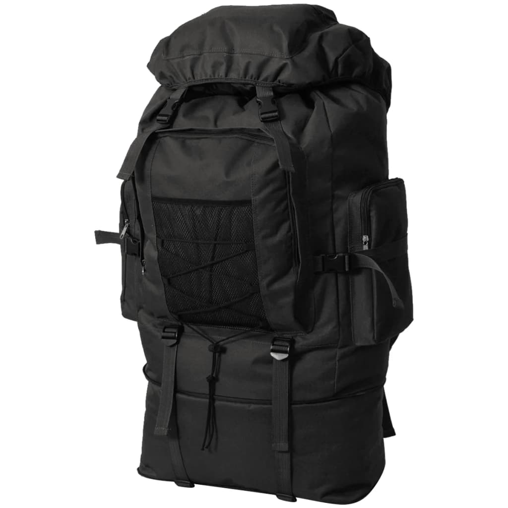 Vetonek Mochila estilo ejército XXL negro 100 l