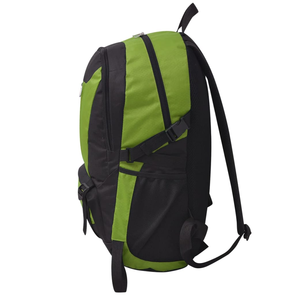 Mochila de senderismo 40 L negra y verde