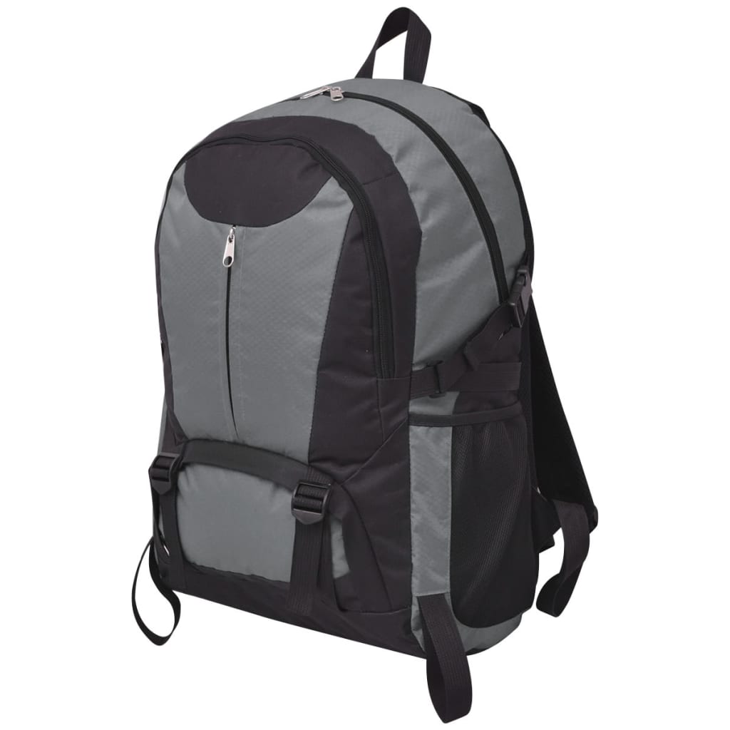 Vetonek Mochila de senderismo XXL negro y gris 40 l