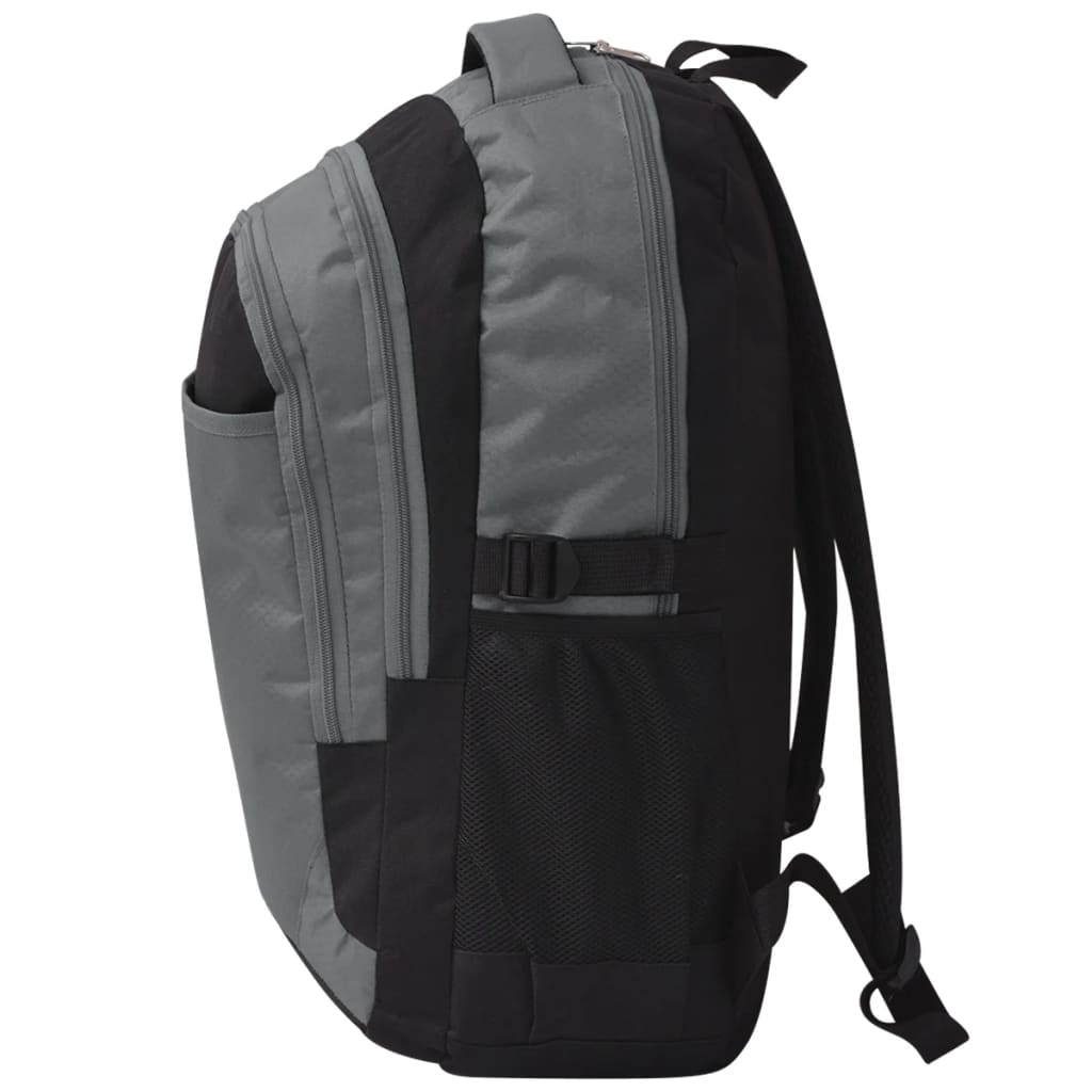 Mochila de colegio 40 L negra y gris