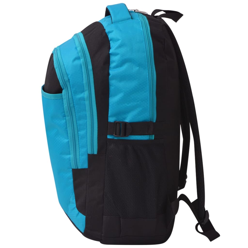 Mochila escolar negra y azul 40 l