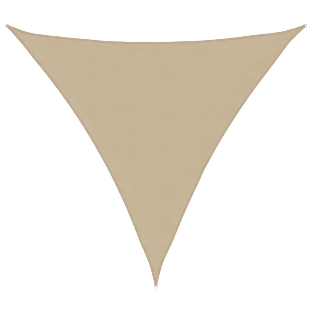 Vetonek Toldo de vela triangular tela Oxford beige 3,6x3,6x3,6 m 