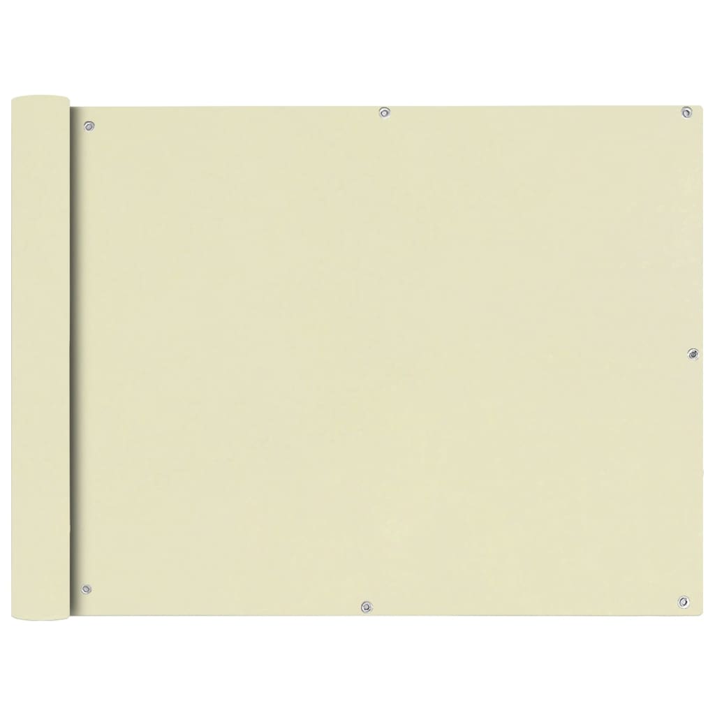 Vetonek Toldo para balcón tela oxford 90x600 cm crema