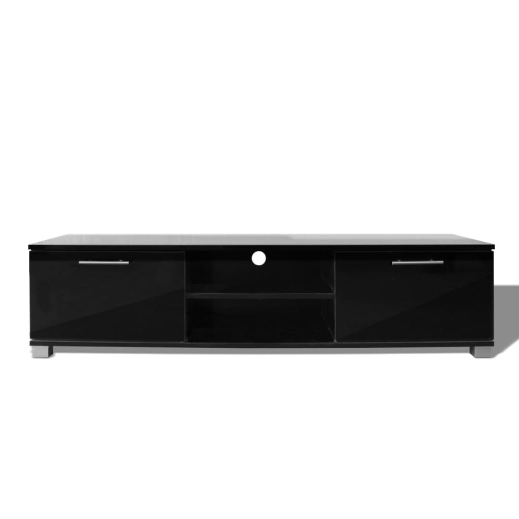 Black TV furniture 120x40.5x35 cm