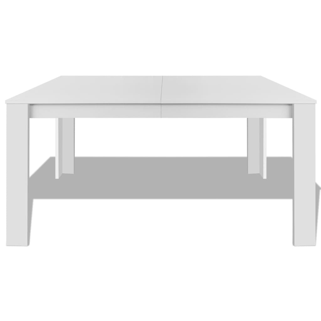 White Dining Table 140x80x75 cm