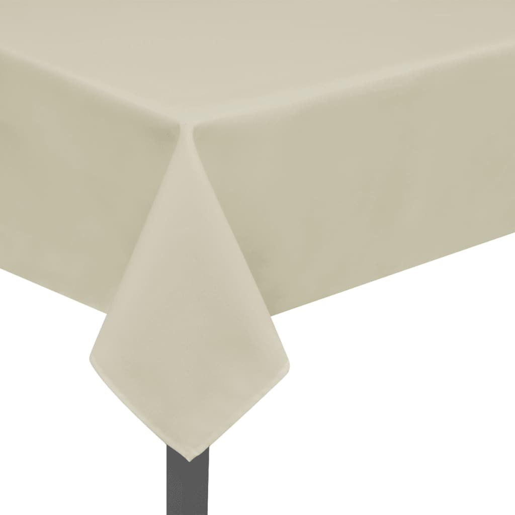 Vetonek Manteles de mesa 5 unidades crema 170x130 cm