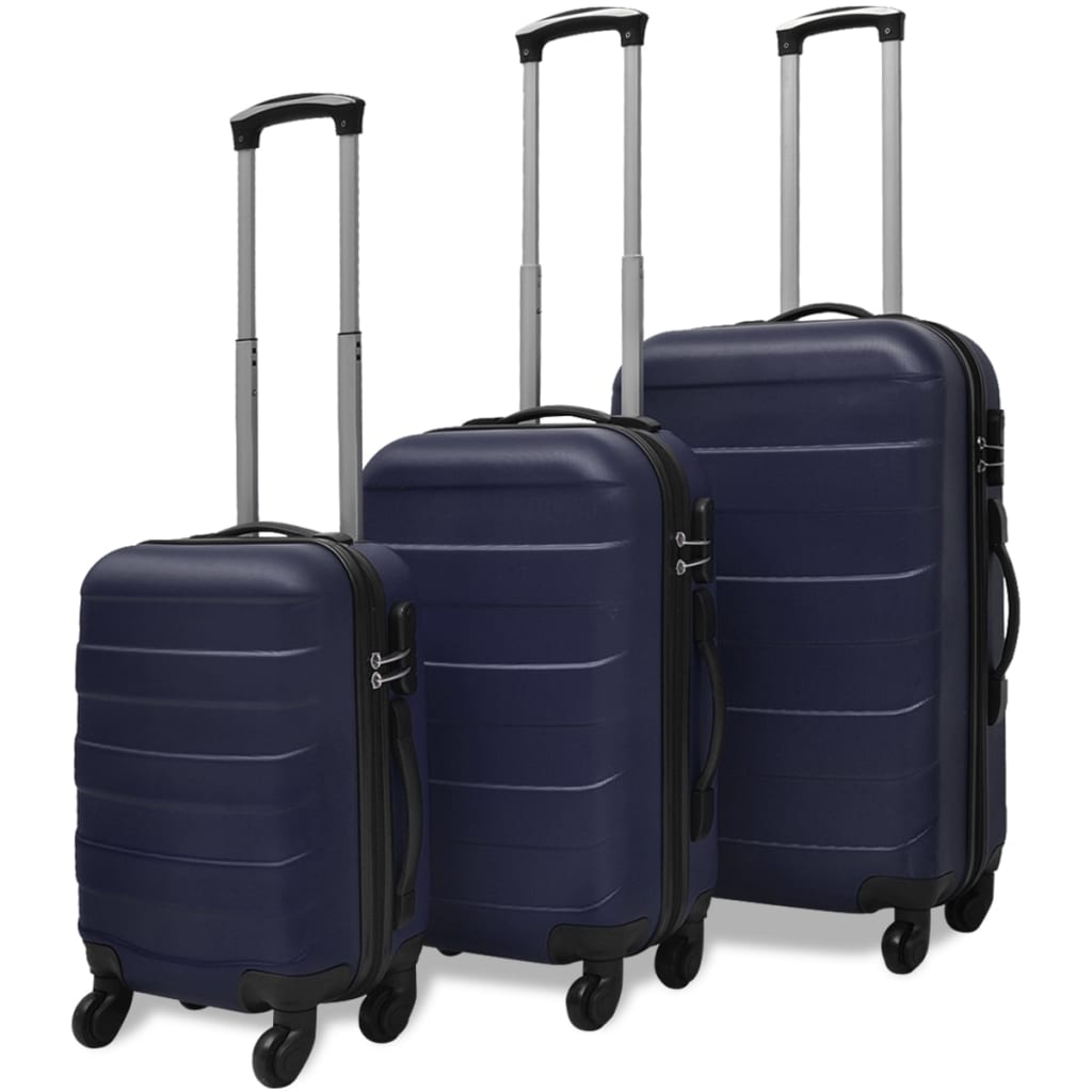 Vetonek Set Trolley Maleta Rígida Tres Uds. Azul