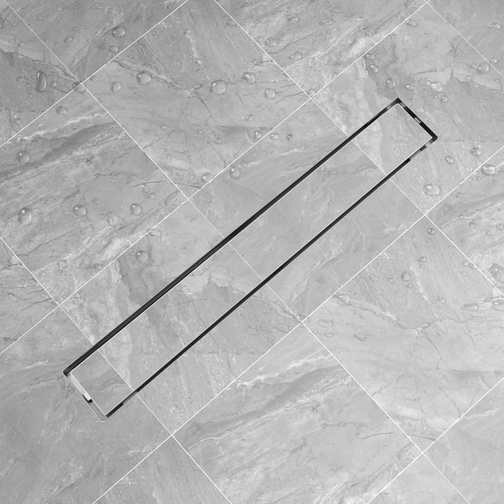 Desagüe lineal de ducha de acero inoxidable 830x140 mm v8954 Vetonek