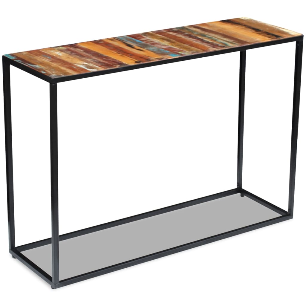 Vetonek Mesa consola de madera maciza reciclada 110x35x76 cm