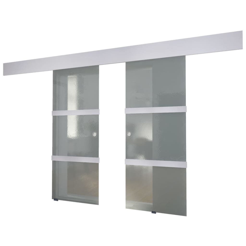 Double sliding glass door 