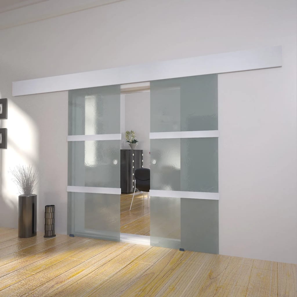 Double sliding glass door 