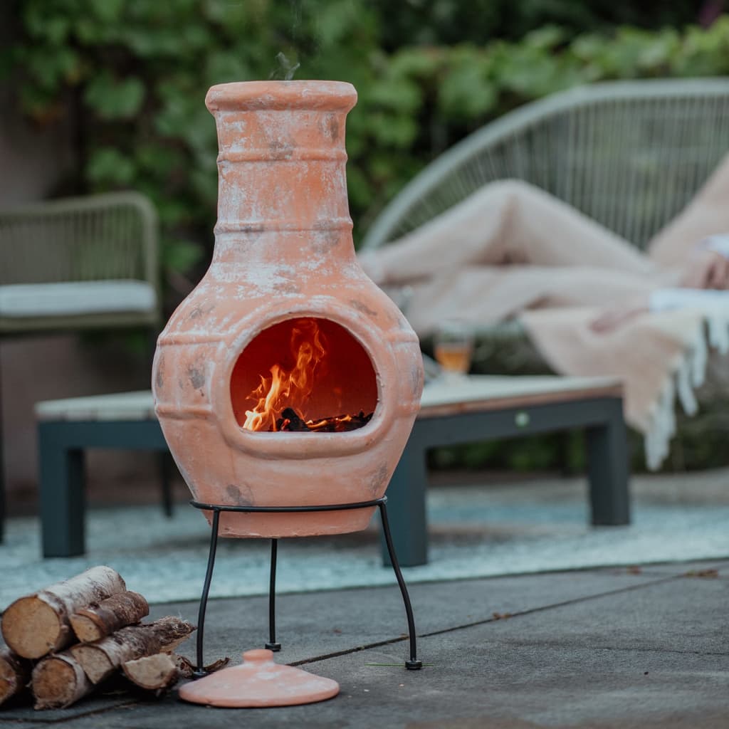 RedFire Chimenea Star Flower arcilla color paja 86037