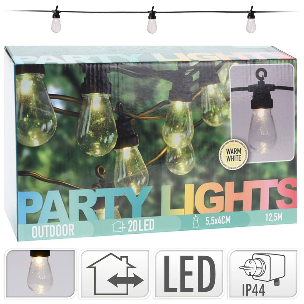 PROGARDEN SET OF LED LAMPS FOR PARTIES 20 BULBS 4.5 V