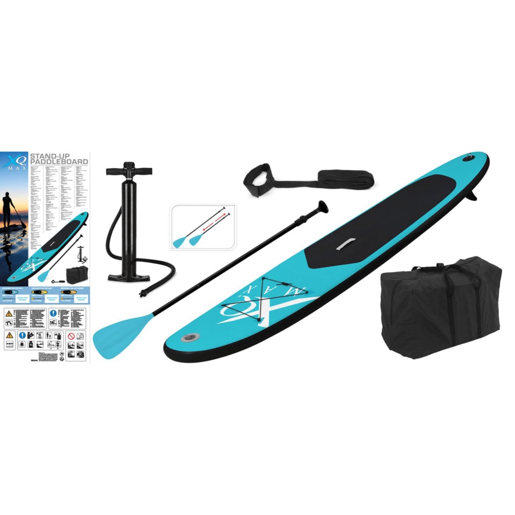 XQ Max Stand-up Paddle Board inflable 285 cm azul y negro