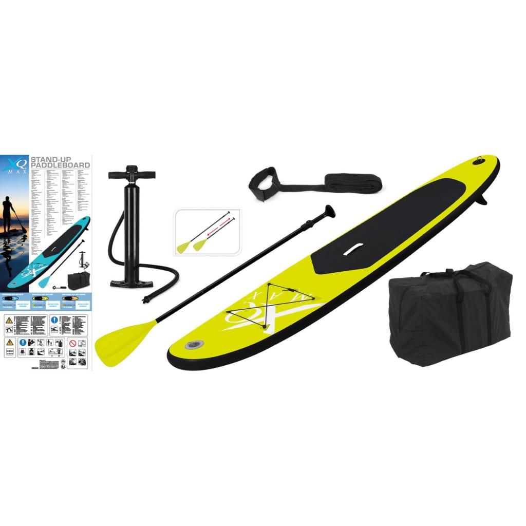 XQ Max Stand-up Paddle Board inflable 285 cm lima y negro