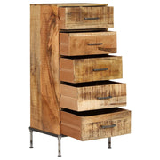 Cómoda de madera maciza de mango 45x35x106 cm - Vetonek