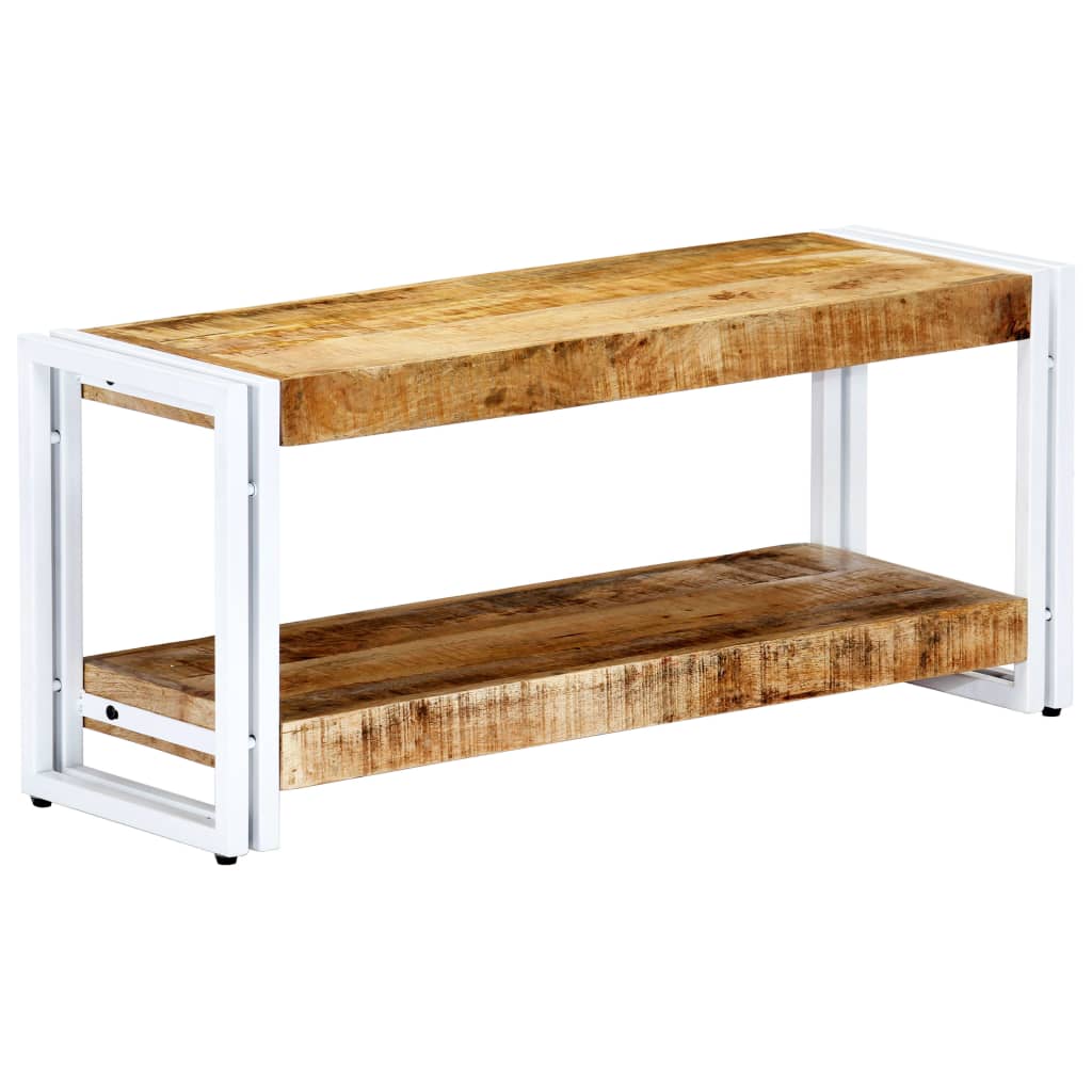 Vetonek Mueble para TV de madera maciza de mango 90x30x40 cm 