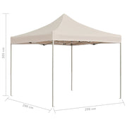 Carpa plegable profesional de aluminio crema 3x3 m v0350 - Vetonek