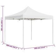 Carpa plegable profesional de aluminio blanco 3x3 m v0398 - Vetonek
